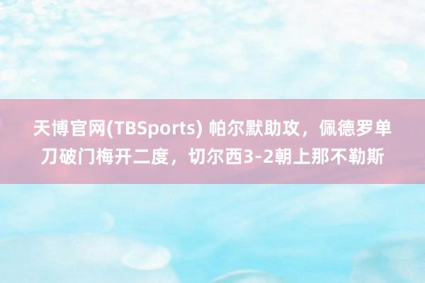 天博官网(TBSports) 帕尔默助攻，佩德罗单刀破门梅开二度，切尔西3-2朝上那不勒斯