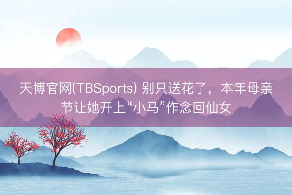天博官网(TBSports) 别只送花了，本年母亲节让她开上“小马”作念回仙女