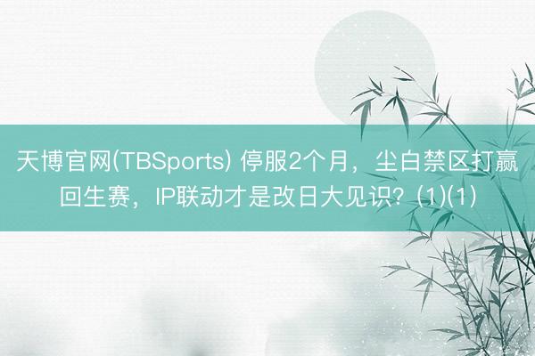 天博官网(TBSports) 停服2个月，尘白禁区打赢回生赛，IP联动才是改日大见识？(1)(1)